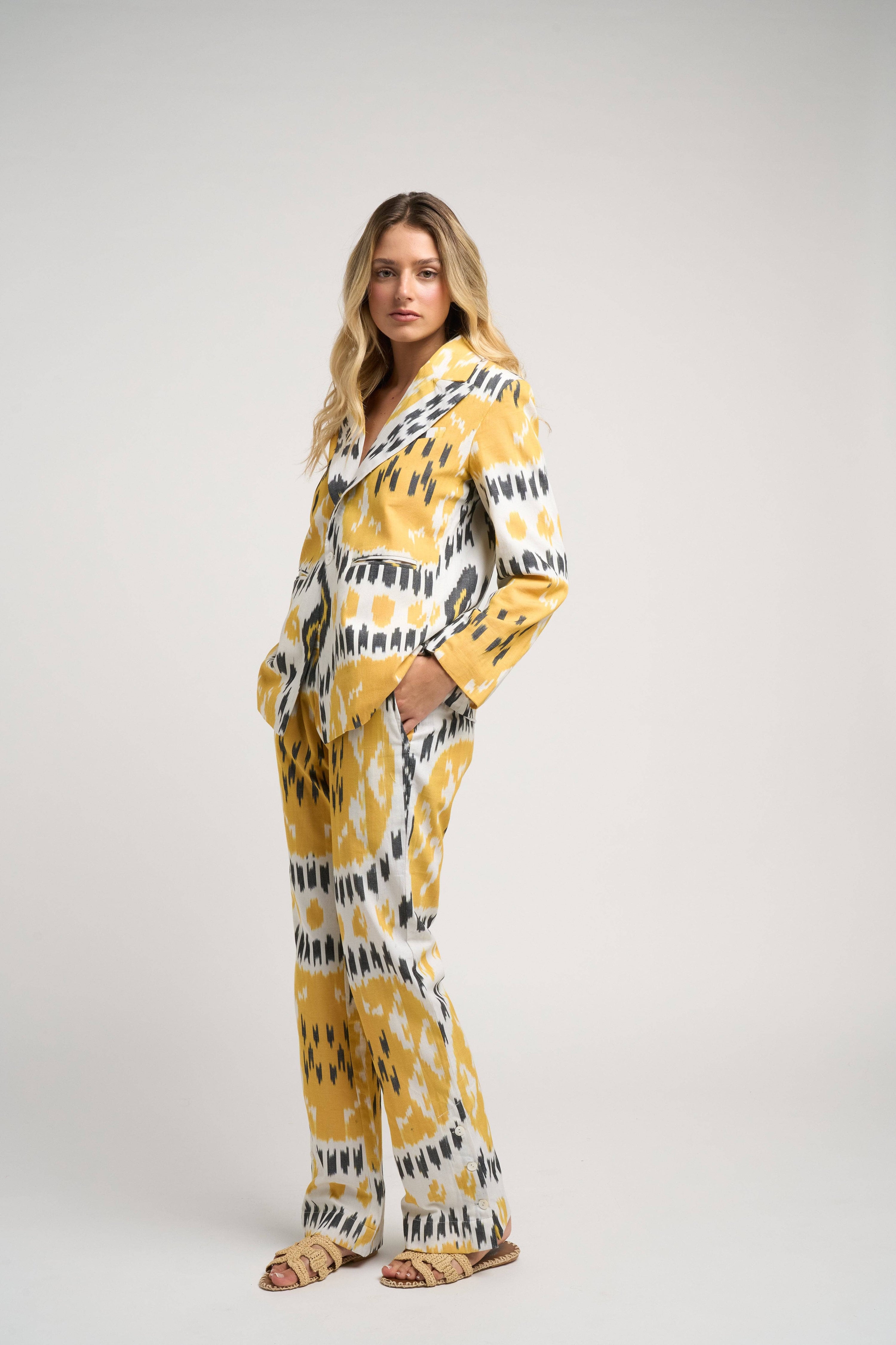 Ikat Pants Yellow