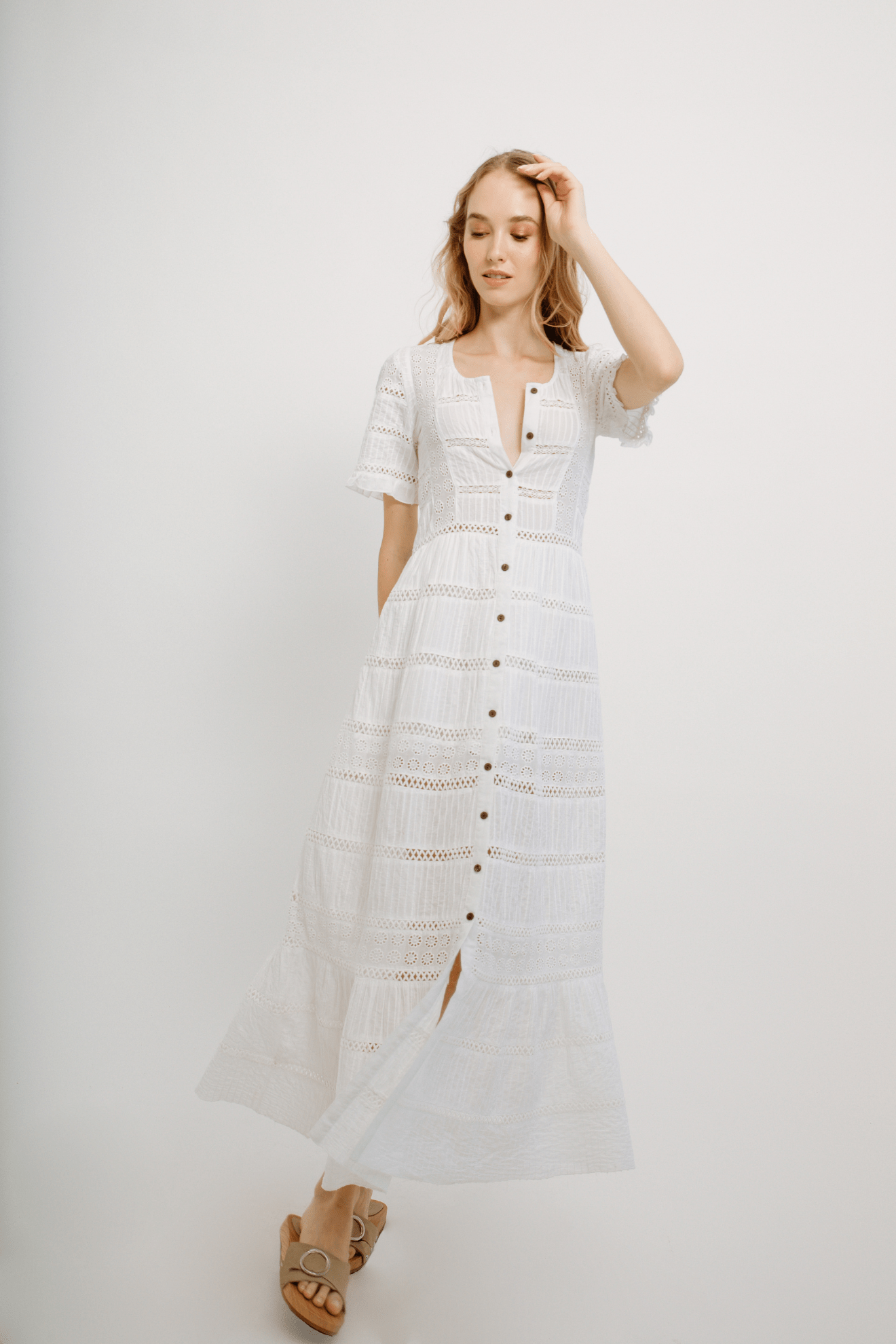 Julieta Dress White