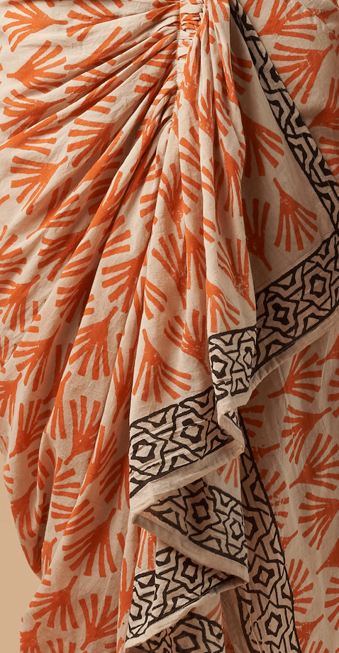 Ines Pareo Orange Skirt