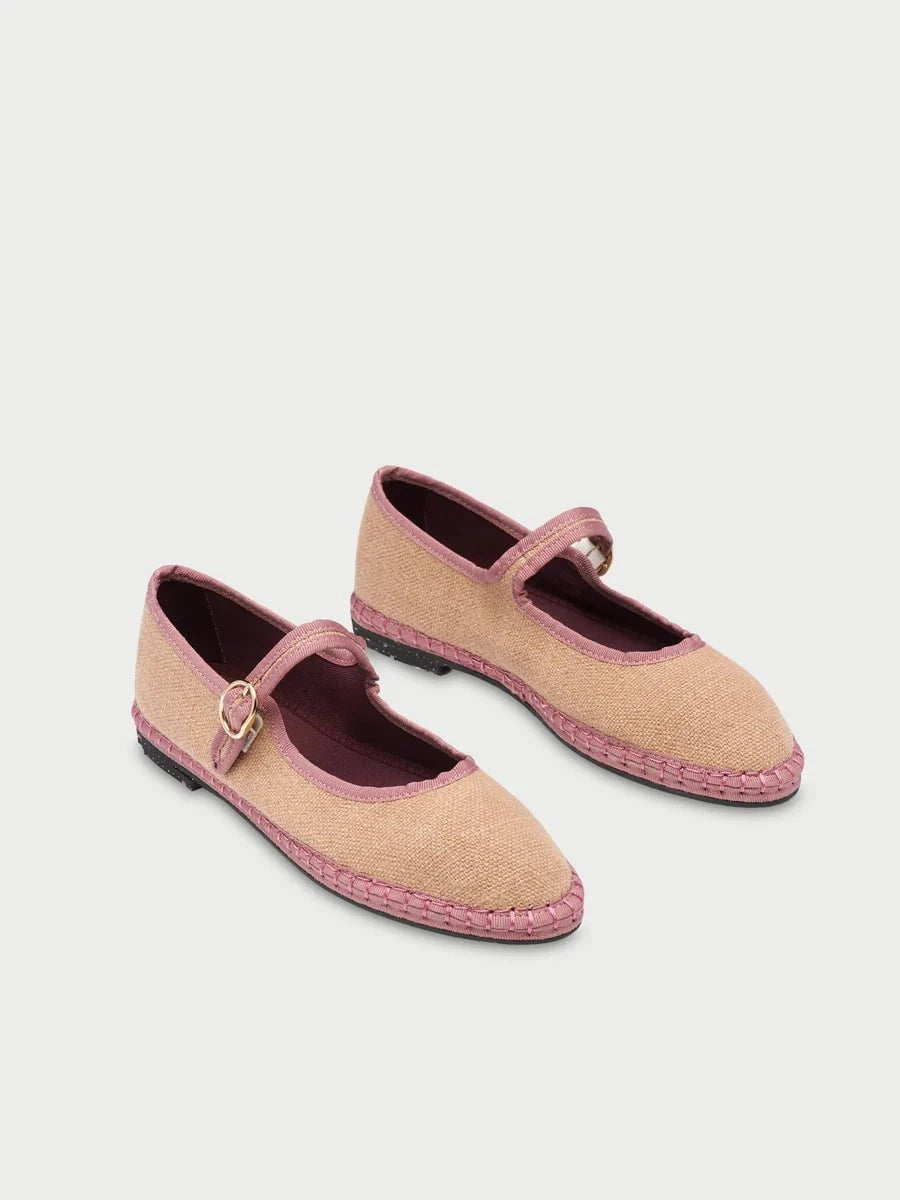 Flabelus Dora Mary Jane Linen Cuero