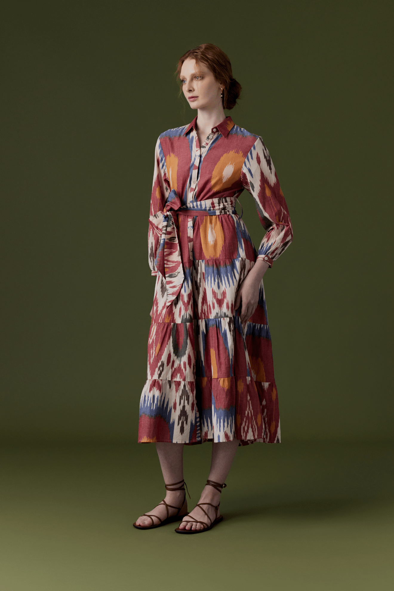 Ariel Ikat Dress Multi