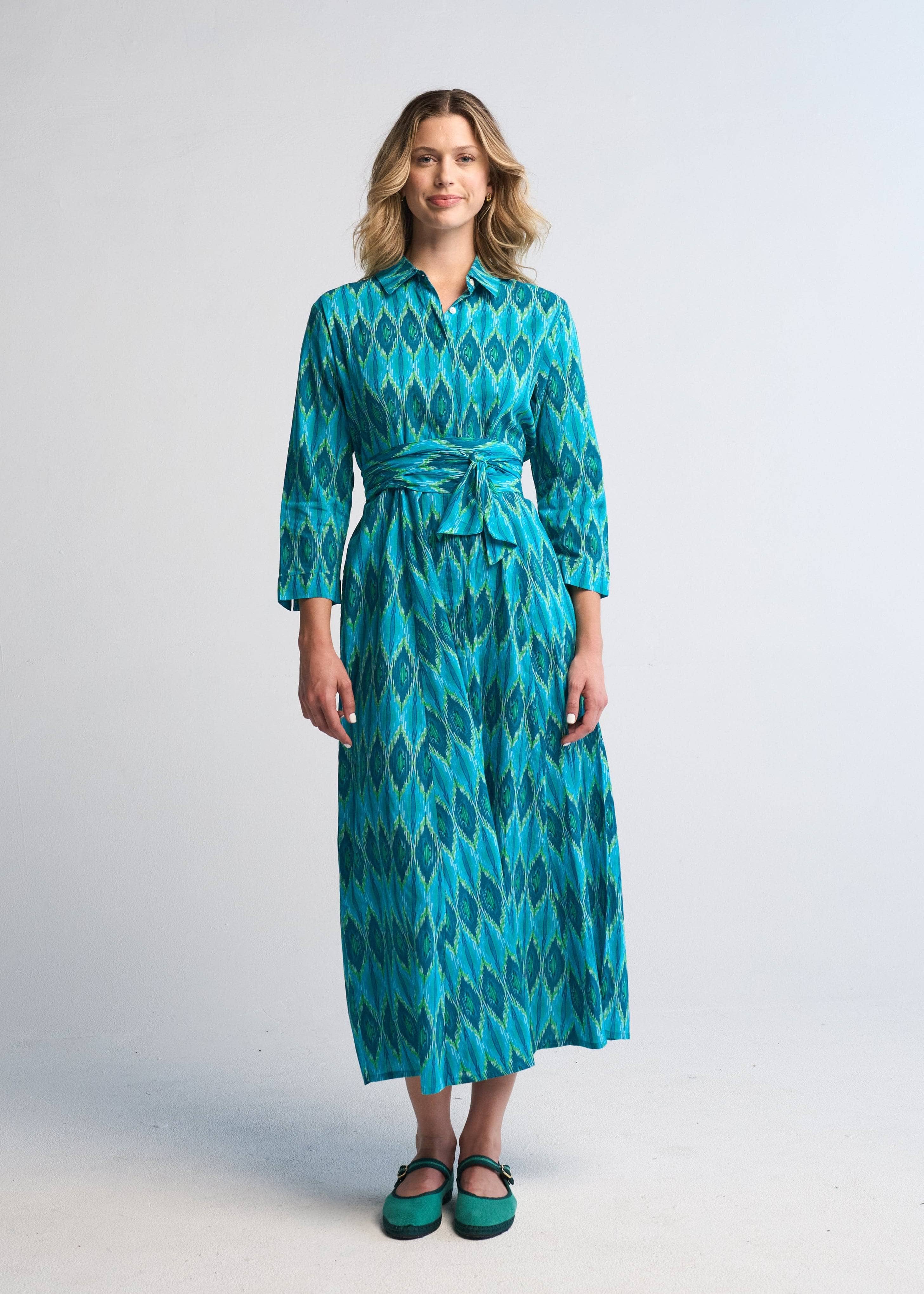 Luciana Ikat Multi Aqua