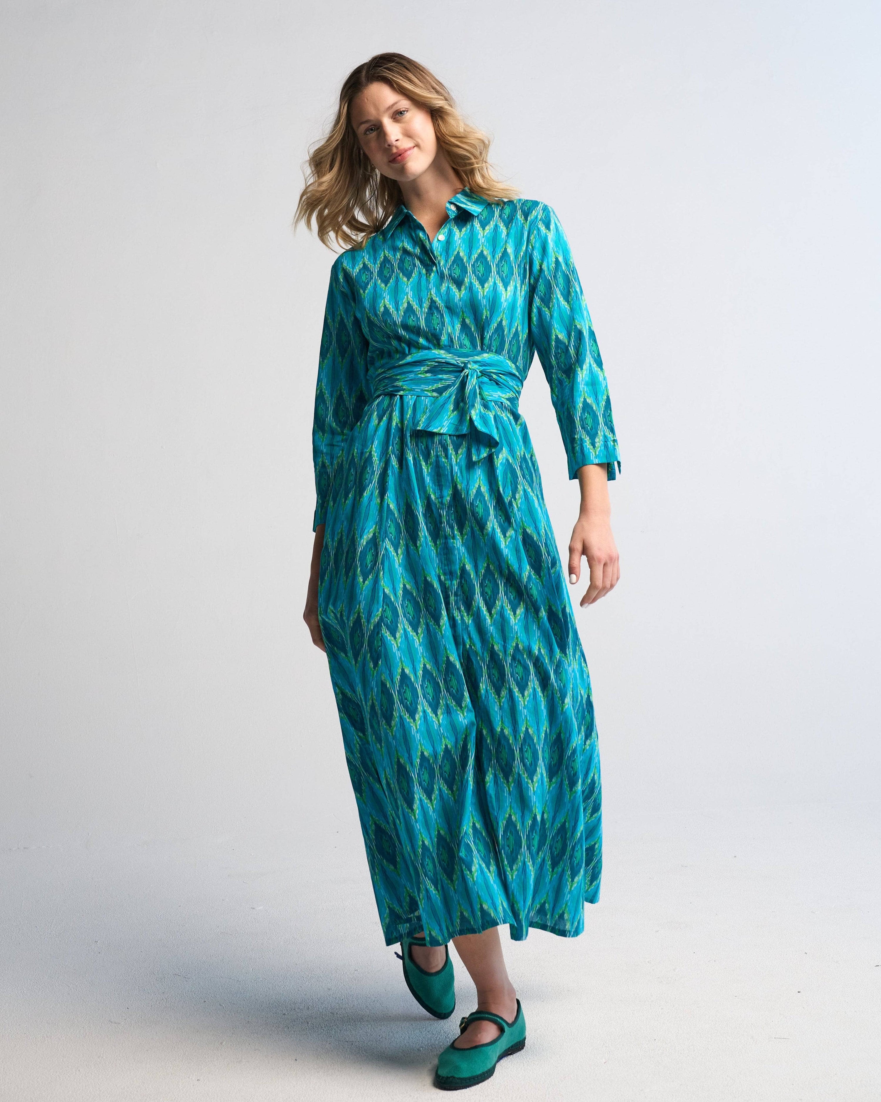 Luciana Ikat Multi Aqua
