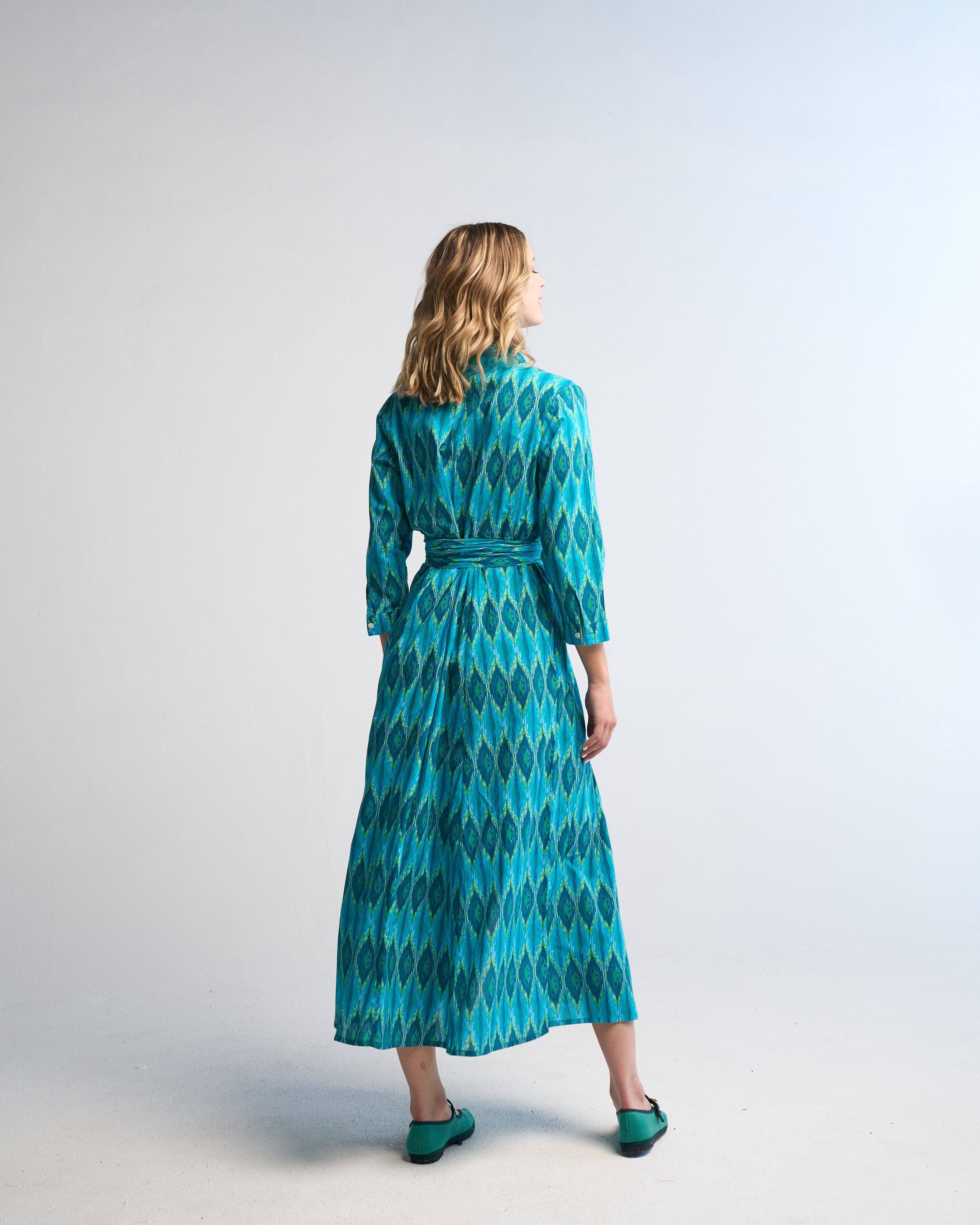Luciana Ikat Multi Aqua