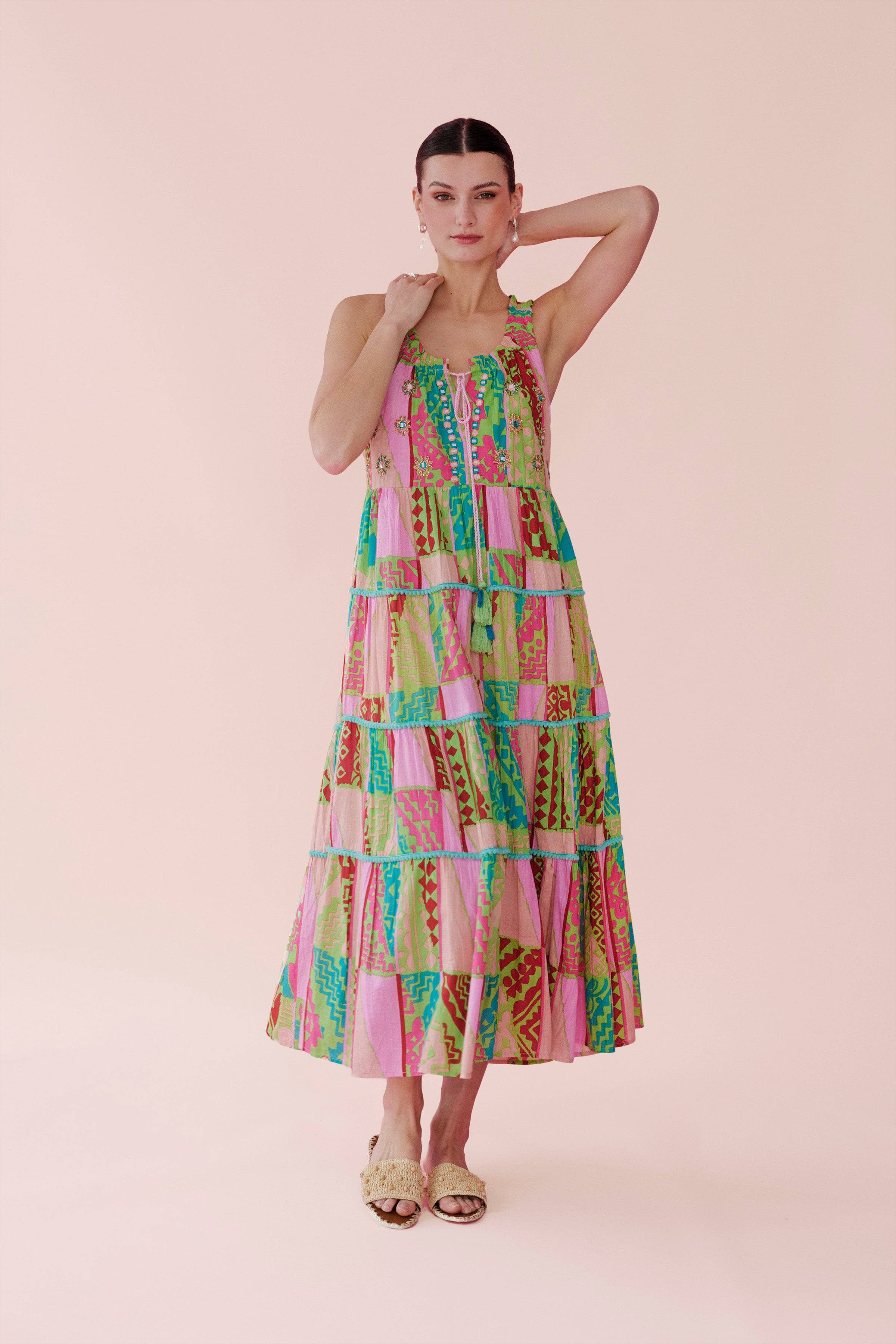 Pegasus Flower Dress Pink