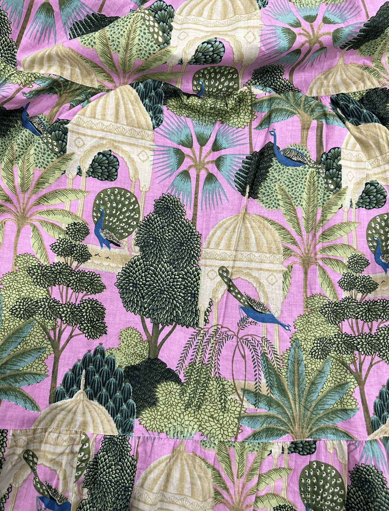 Tibet Peacock Dress Peach