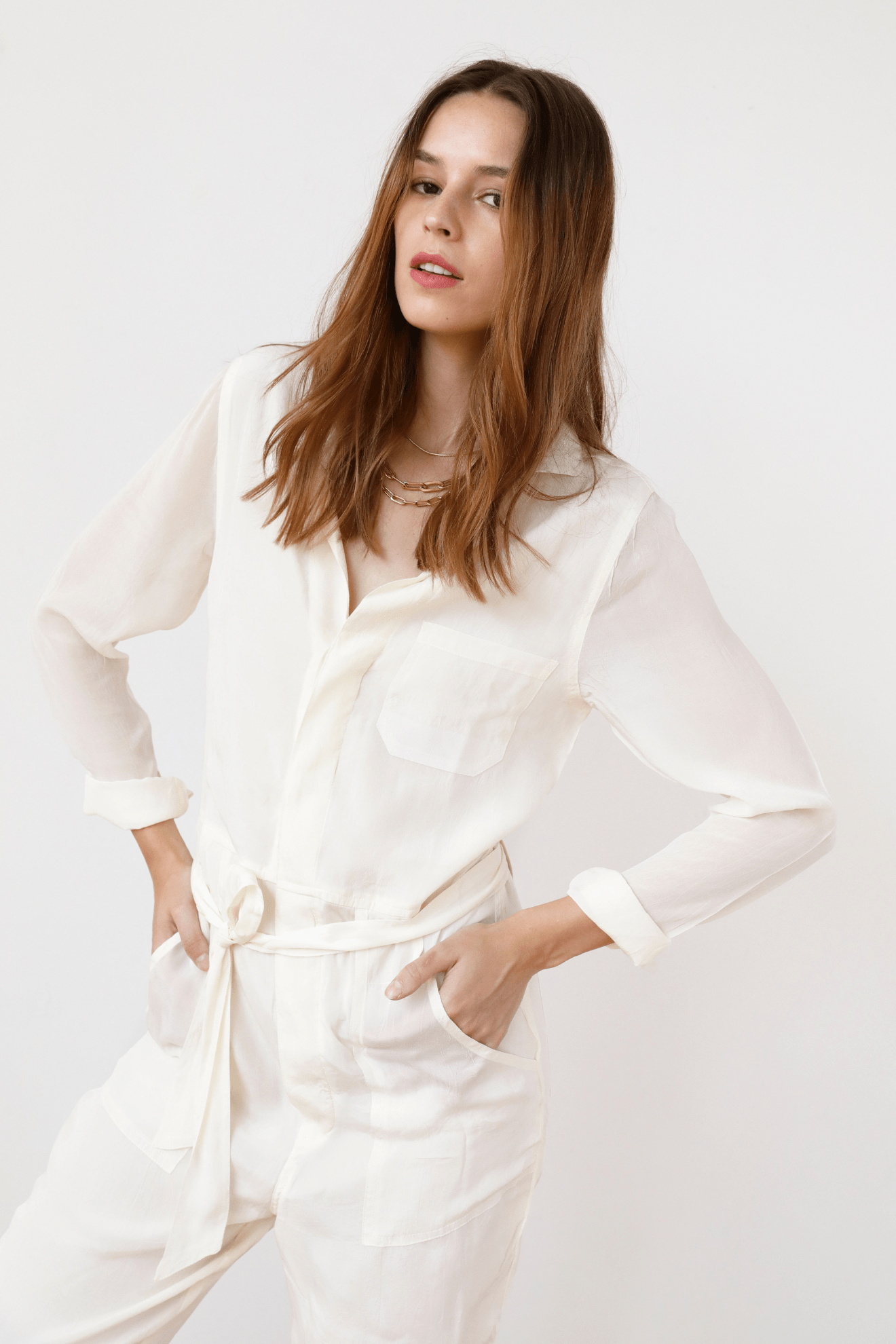 Lydia Jumpsuit White