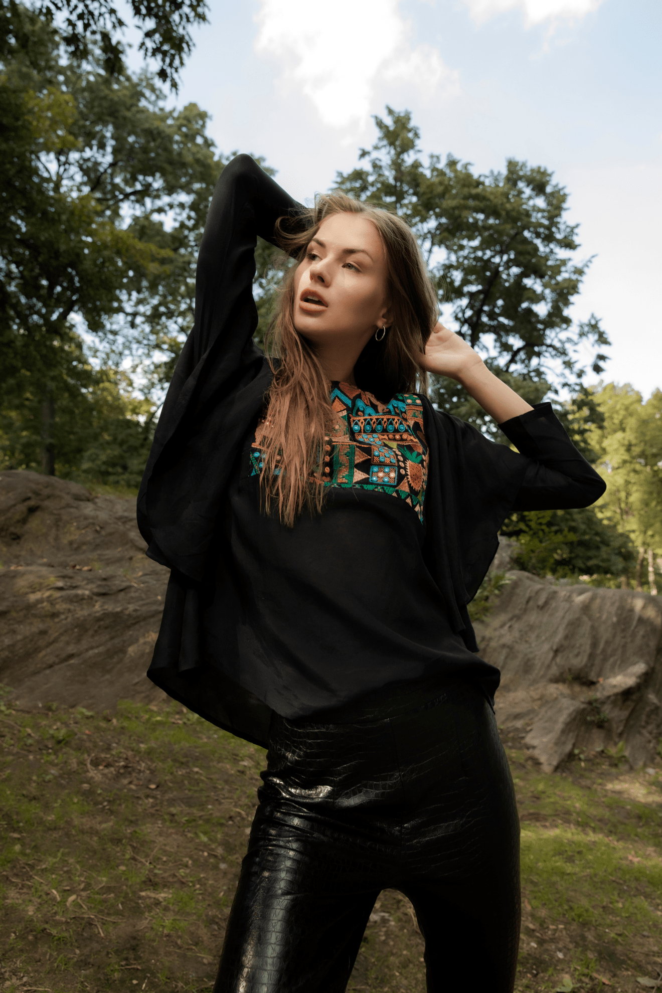 Beatrice Blouse Black