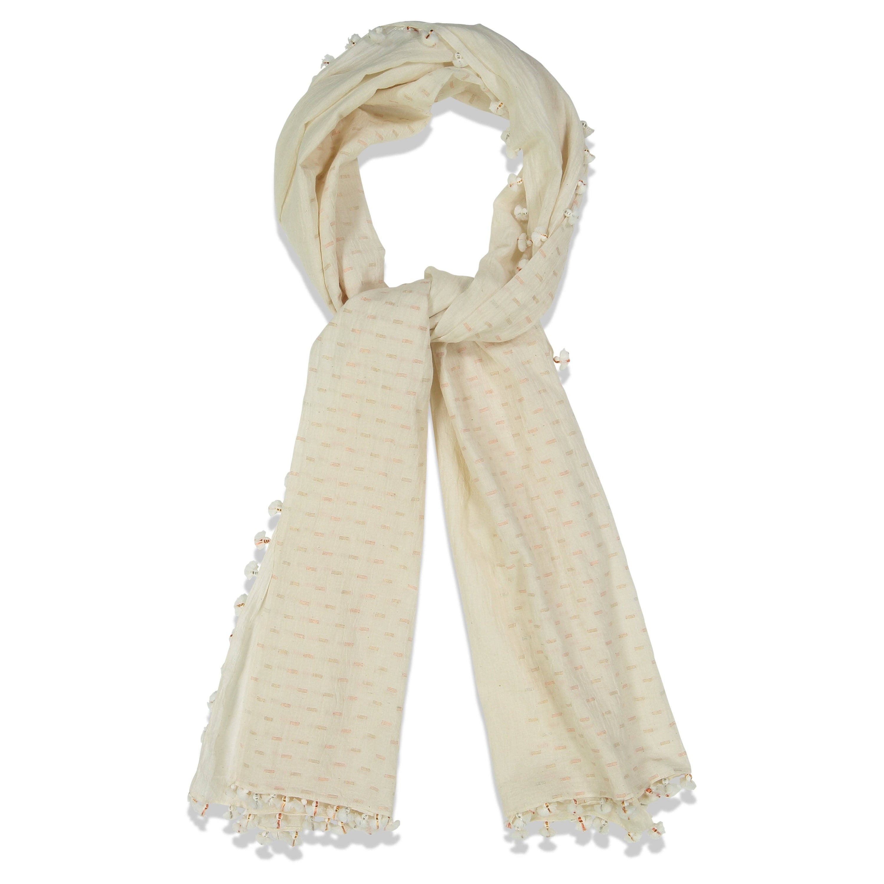 DROPS PAREO SHAWL WHITE GOLDS