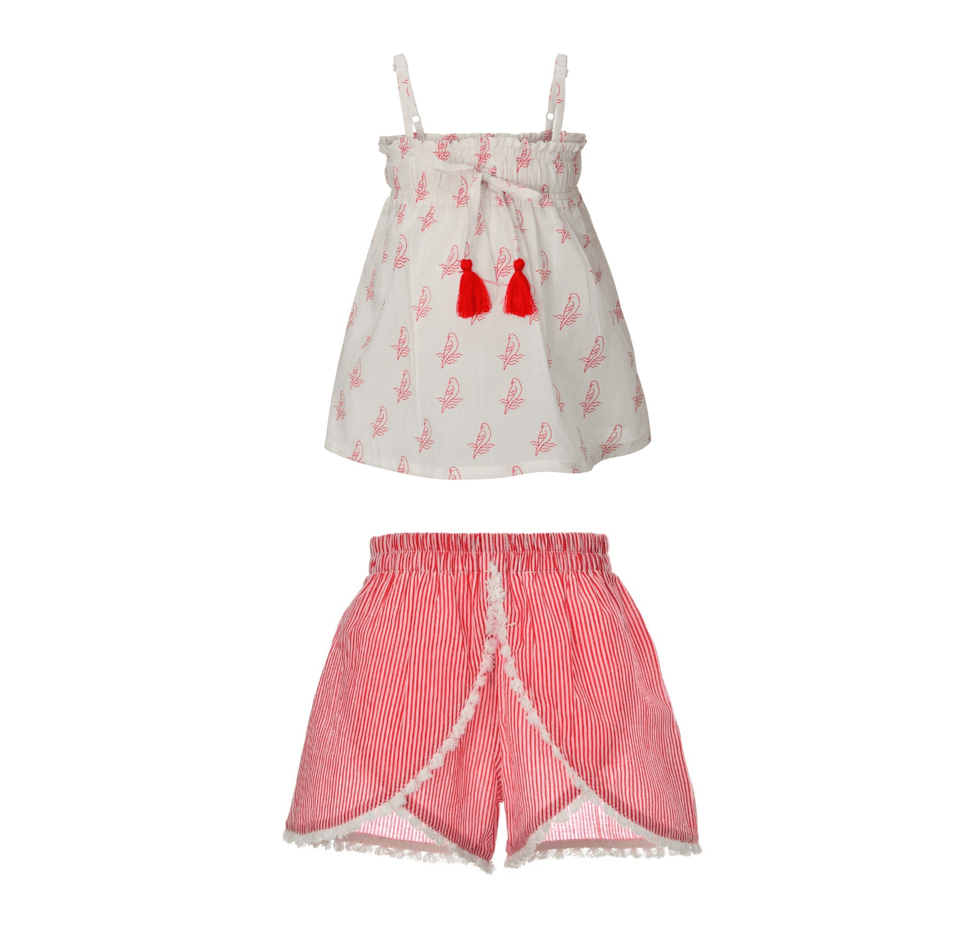 PARROT LILI TOP + MISHA SHORTS MINI