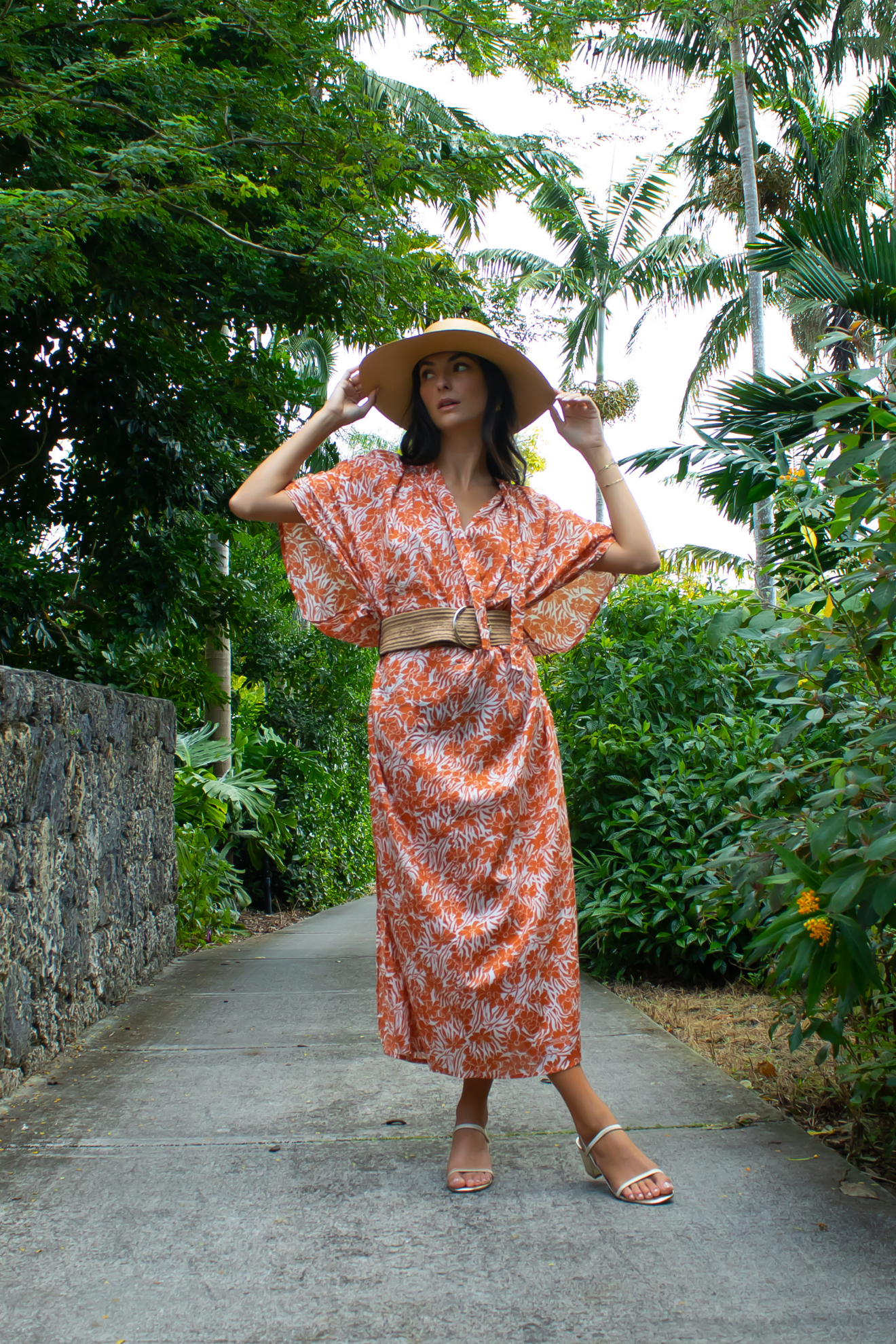 Venus Tropical Dress Orange